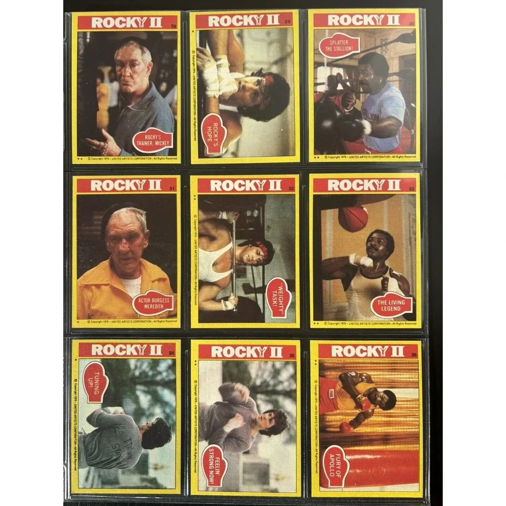 1979 Topps Rocky II 2 Complete 99 Card Trading Card Set NM Vintage Rare Stallone